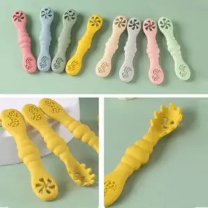 couvert bébé ergonomique en silicone - vaissellebebe.com