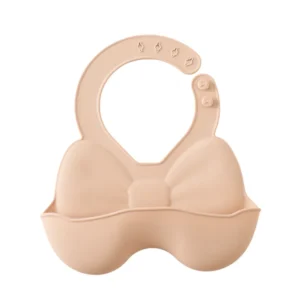 bavoir en silicone pour bébé noeud papillon
