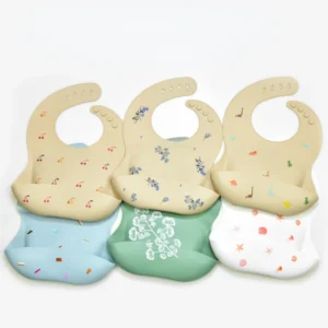 bavoir bébé récupérateur en silicone - Vaissellebebe.com
