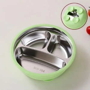 Assiette inox profonde