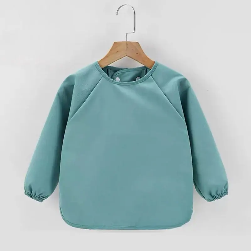 Bavoir bébé manches longues imperméable – Image 3