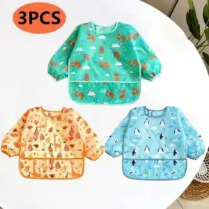 lot de 3 bavoirs bébé