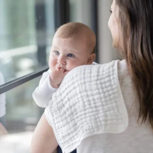 mousseline absorbante en coton pour bébé