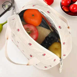 sac à repas isotherme en coton durable