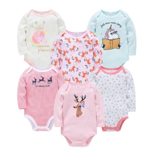 Body manche longue fille - Lot de 6