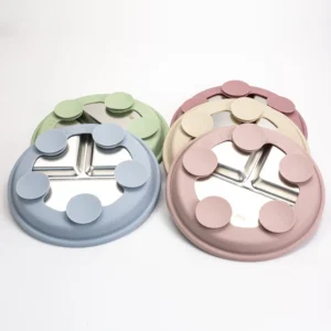 assiette bébé inox à ventouse
